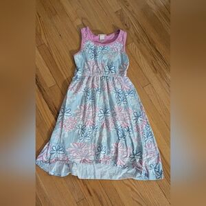 Juicy Couture Ruffled Smocked Green and Blue Sundress